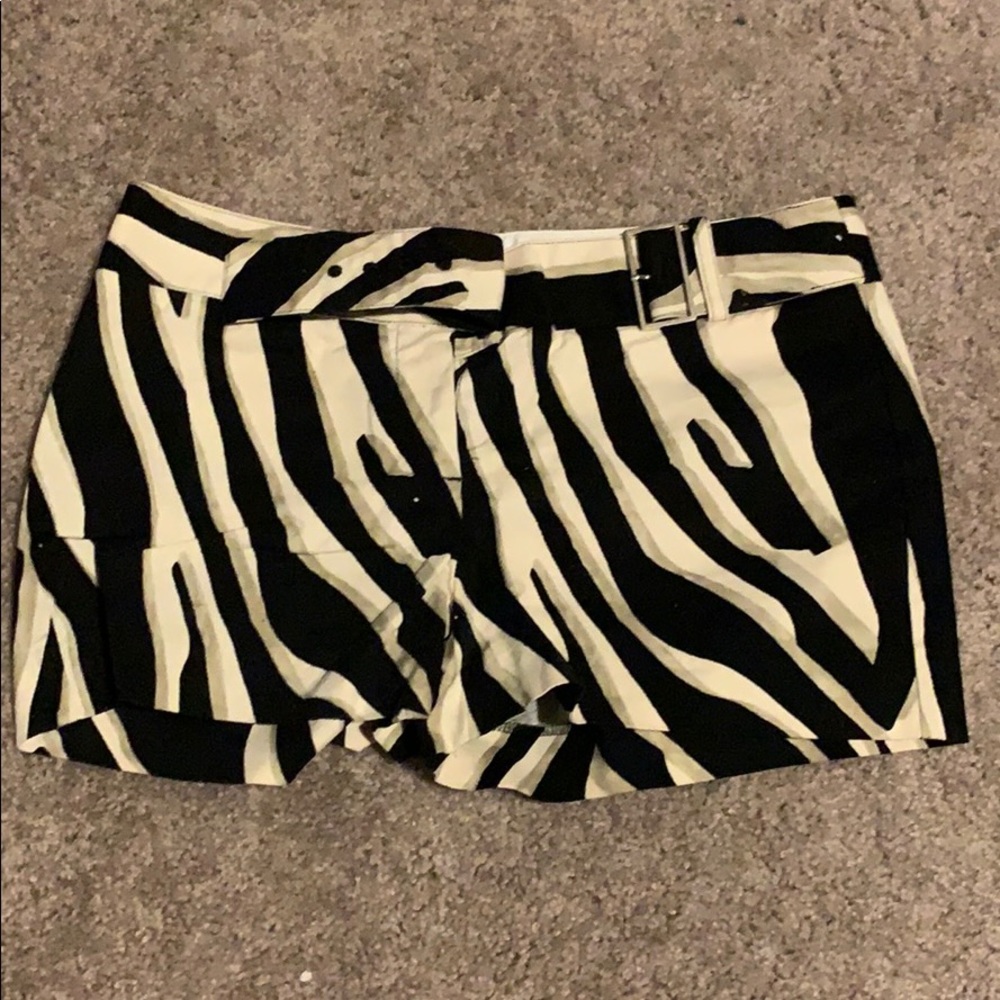 Express Editor Shorts Zebra Print